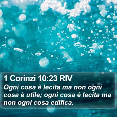 1 Corinzi 10:23 RIV Bible Verse Image