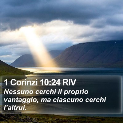 1 Corinzi 10:24 RIV Bible Verse Image