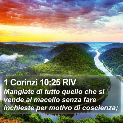 1 Corinzi 10:25 RIV Bible Verse Image