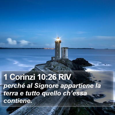 1 Corinzi 10:26 RIV Bible Verse Image