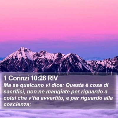 1 Corinzi 10:28 RIV Bible Verse Image
