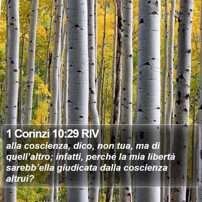 1 Corinzi 10:29 RIV Bible Verse Image
