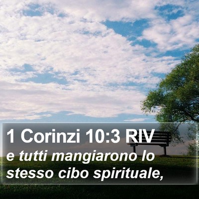 1 Corinzi 10:3 RIV Bible Verse Image