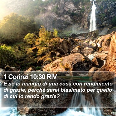 1 Corinzi 10:30 RIV Bible Verse Image