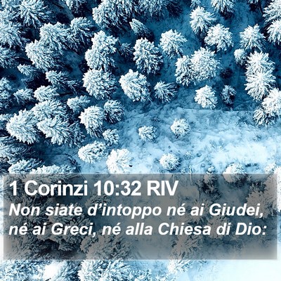 1 Corinzi 10:32 RIV Bible Verse Image