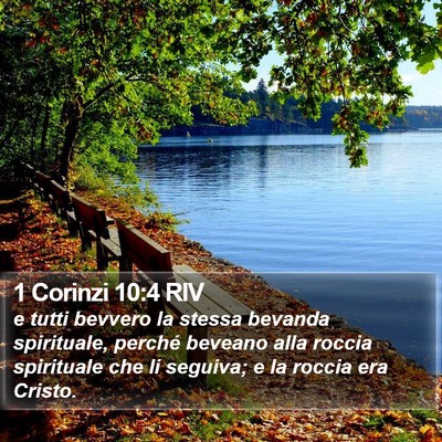1 Corinzi 10:4 RIV Bible Verse Image