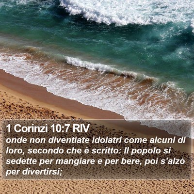 1 Corinzi 10:7 RIV Bible Verse Image