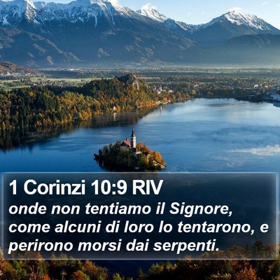 1 Corinzi 10:9 RIV Bible Verse Image