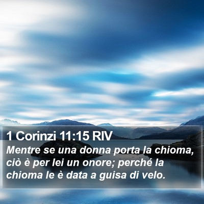 1 Corinzi 11:15 RIV Bible Verse Image