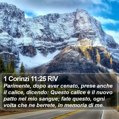 1 Corinzi 11:25 RIV Bible Verse Image