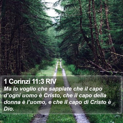1 Corinzi 11:3 RIV Bible Verse Image