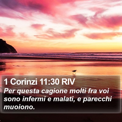1 Corinzi 11:30 RIV Bible Verse Image