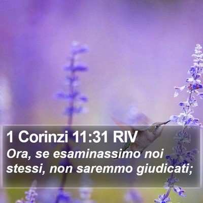1 Corinzi 11:31 RIV Bible Verse Image