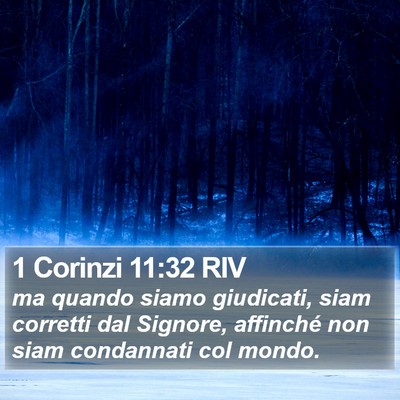 1 Corinzi 11:32 RIV Bible Verse Image