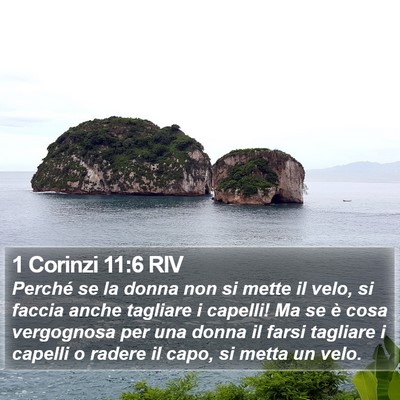 1 Corinzi 11:6 RIV Bible Verse Image
