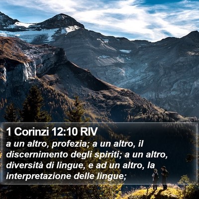 1 Corinzi 12:10 RIV Bible Verse Image