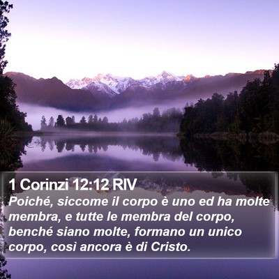 1 Corinzi 12:12 RIV Bible Verse Image