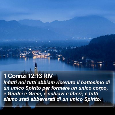 1 Corinzi 12:13 RIV Bible Verse Image