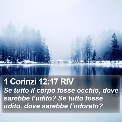 1 Corinzi 12:17 RIV Bible Verse Image