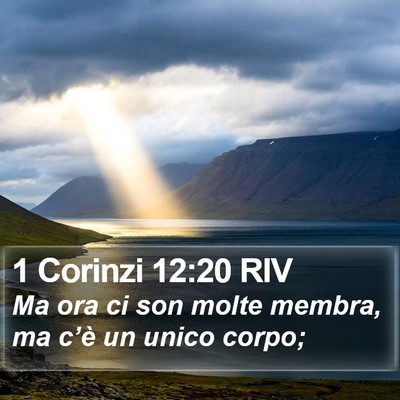 1 Corinzi 12:20 RIV Bible Verse Image
