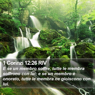 1 Corinzi 12:26 RIV Bible Verse Image