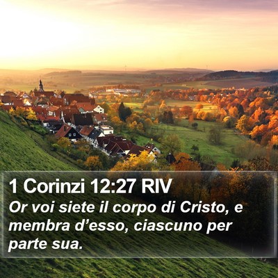 1 Corinzi 12:27 RIV Bible Verse Image