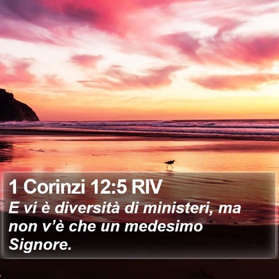 1 Corinzi 12:5 RIV Bible Verse Image