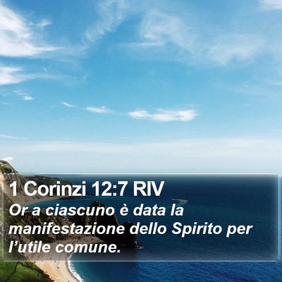 1 Corinzi 12:7 RIV Bible Verse Image