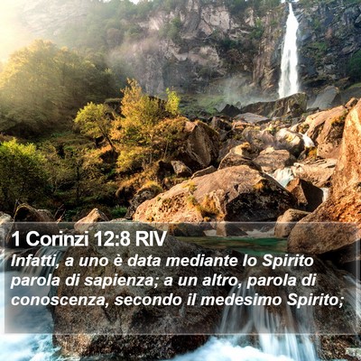 1 Corinzi 12:8 RIV Bible Verse Image