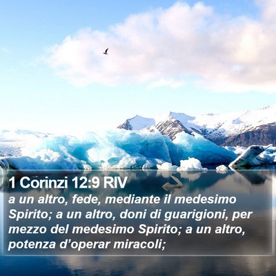1 Corinzi 12:9 RIV Bible Verse Image
