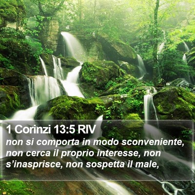 1 Corinzi 13:5 RIV Bible Verse Image