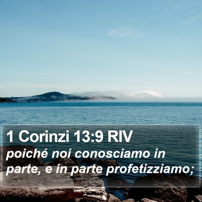 1 Corinzi 13:9 RIV Bible Verse Image