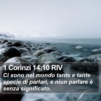 1 Corinzi 14:10 RIV Bible Verse Image
