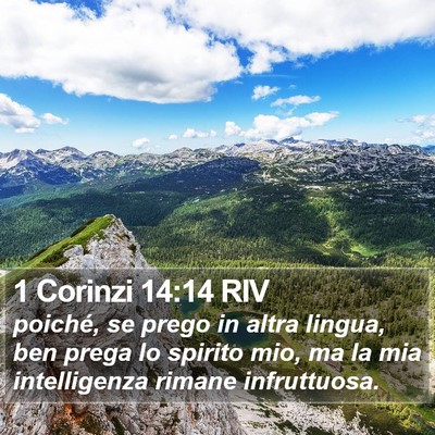 1 Corinzi 14:14 RIV Bible Verse Image