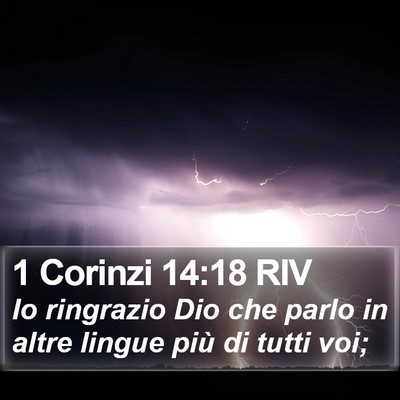 1 Corinzi 14:18 RIV Bible Verse Image