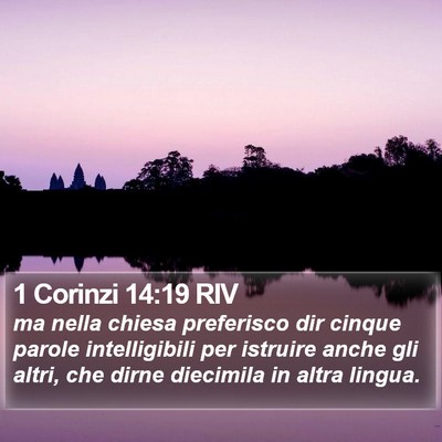 1 Corinzi 14:19 RIV Bible Verse Image