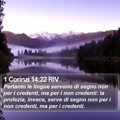 1 Corinzi 14:22 RIV Bible Verse Image
