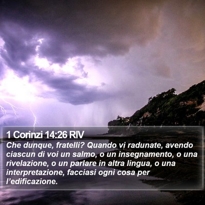 1 Corinzi 14:26 RIV Bible Verse Image