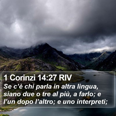 1 Corinzi 14:27 RIV Bible Verse Image