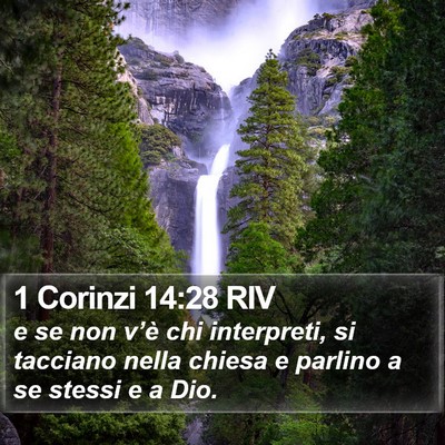 1 Corinzi 14:28 RIV Bible Verse Image