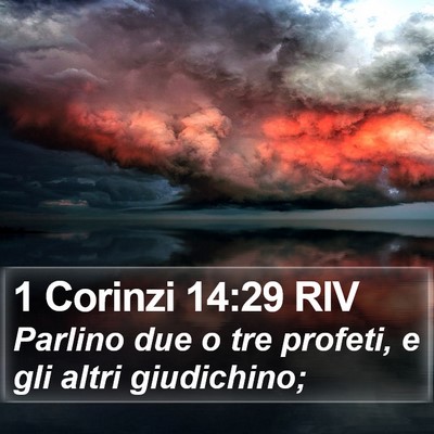 1 Corinzi 14:29 RIV Bible Verse Image