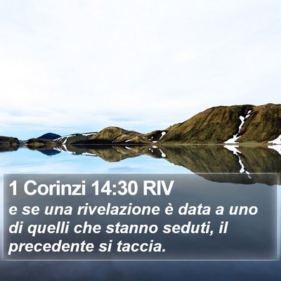 1 Corinzi 14:30 RIV Bible Verse Image