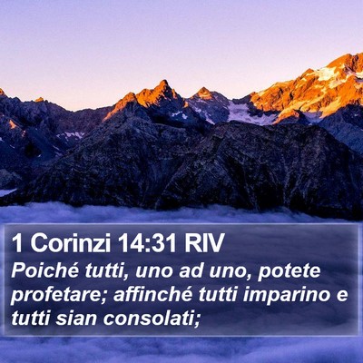 1 Corinzi 14:31 RIV Bible Verse Image