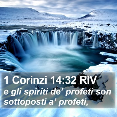 1 Corinzi 14:32 RIV Bible Verse Image