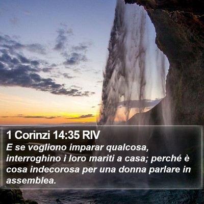 1 Corinzi 14:35 RIV Bible Verse Image