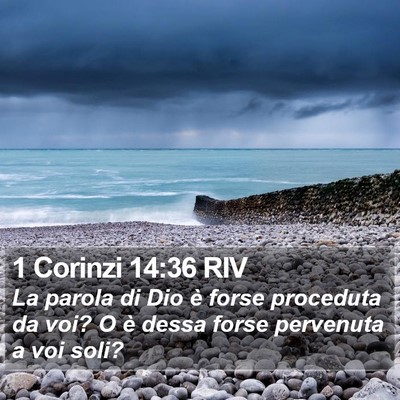 1 Corinzi 14:36 RIV Bible Verse Image