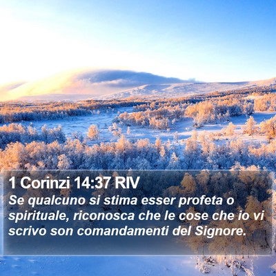 1 Corinzi 14:37 RIV Bible Verse Image