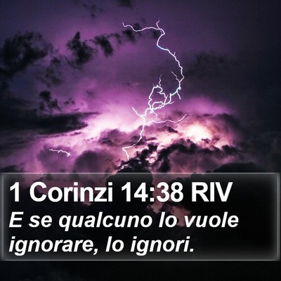 1 Corinzi 14:38 RIV Bible Verse Image