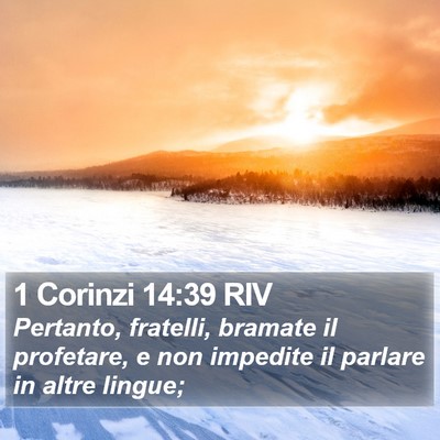 1 Corinzi 14:39 RIV Bible Verse Image