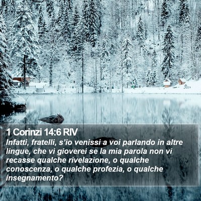 1 Corinzi 14:6 RIV Bible Verse Image